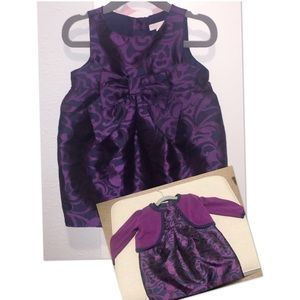 Beautiful Janie & Jack Baby Girl Dress & Sweater